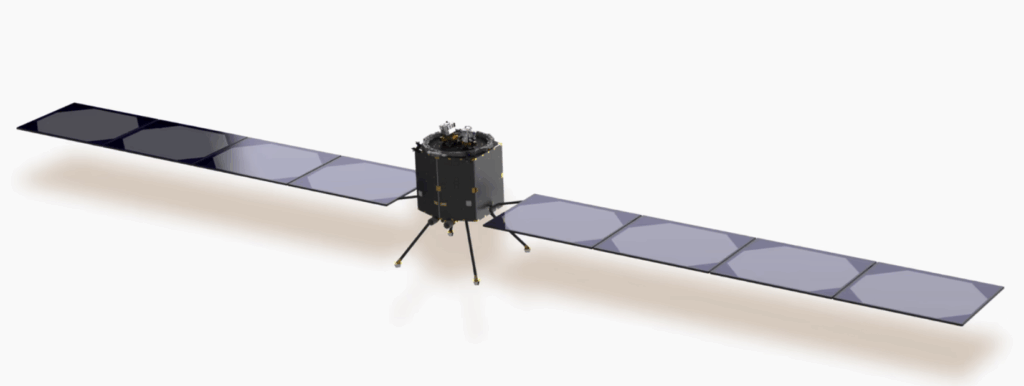 A AstroForge está preparando uma nave espacial chamada Vestri para lançamento em 2026, com a missão de abrir caminho para a mineração de asteroides - Créditos: AstroForge